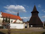 Třebosice, kostel a zvonice